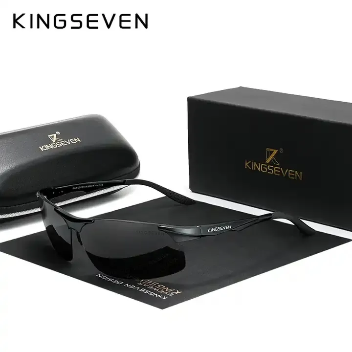 KINGSEVEN N9126 Polarized Aluminum Mirror Sunglasses - image 7