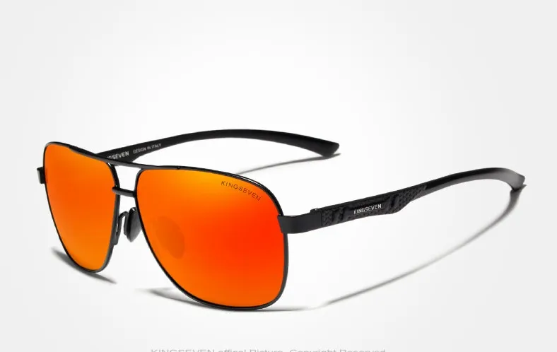 Kingseven N7188 Polarized UV400 Mirror Aluminum Sunglasses - image 2