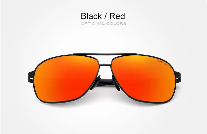 Kingseven N7188 Polarized UV400 Mirror Aluminum Sunglasses - image 3
