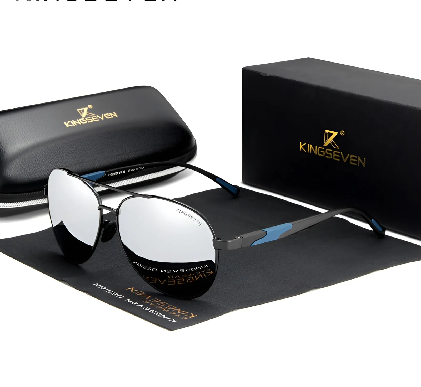 Kingseven Emi Defending Coating Black Silver Sunglasses