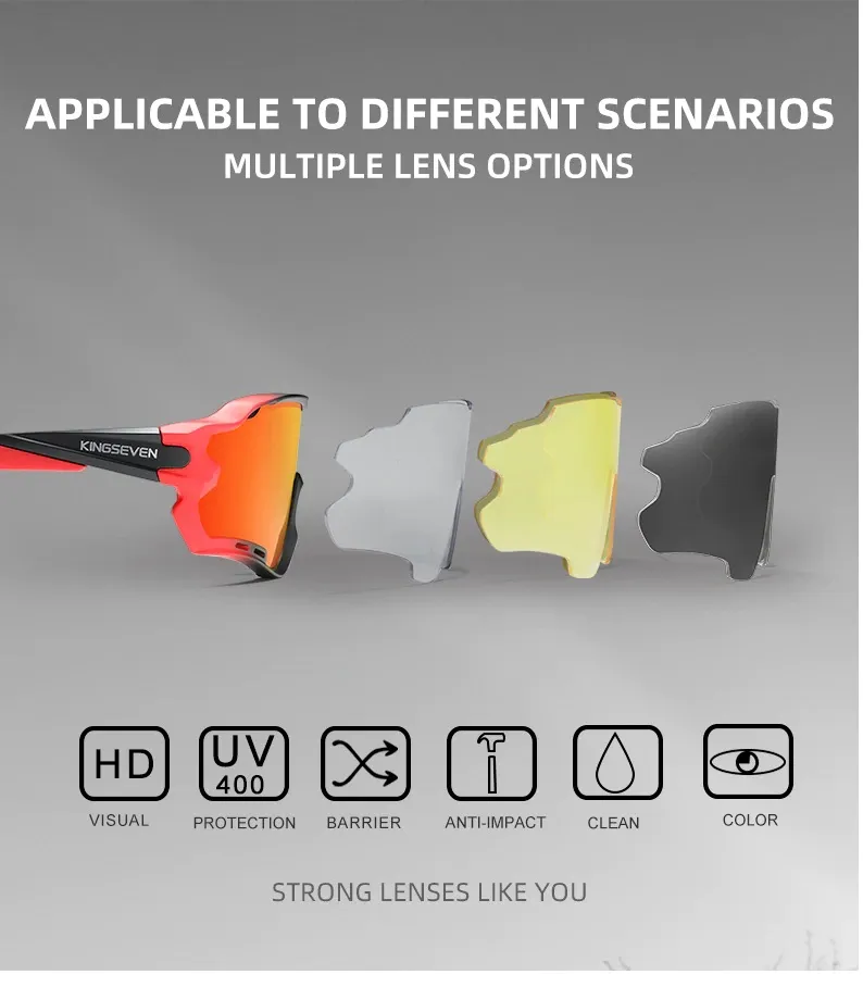 Kingseven Patent Design UV400 Polarized Cycling Protection - image 5