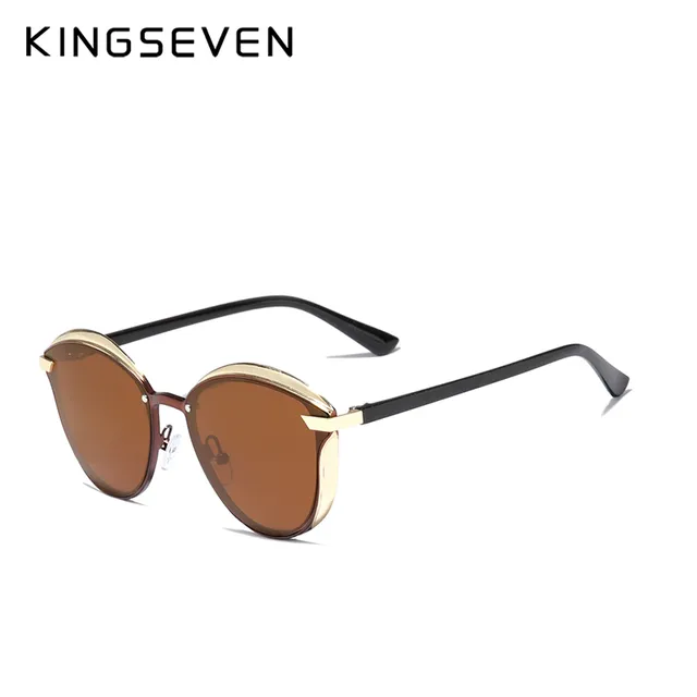 Kingseven Ladies Polarized Cat Eye Fashion Sun Glasses - image 2