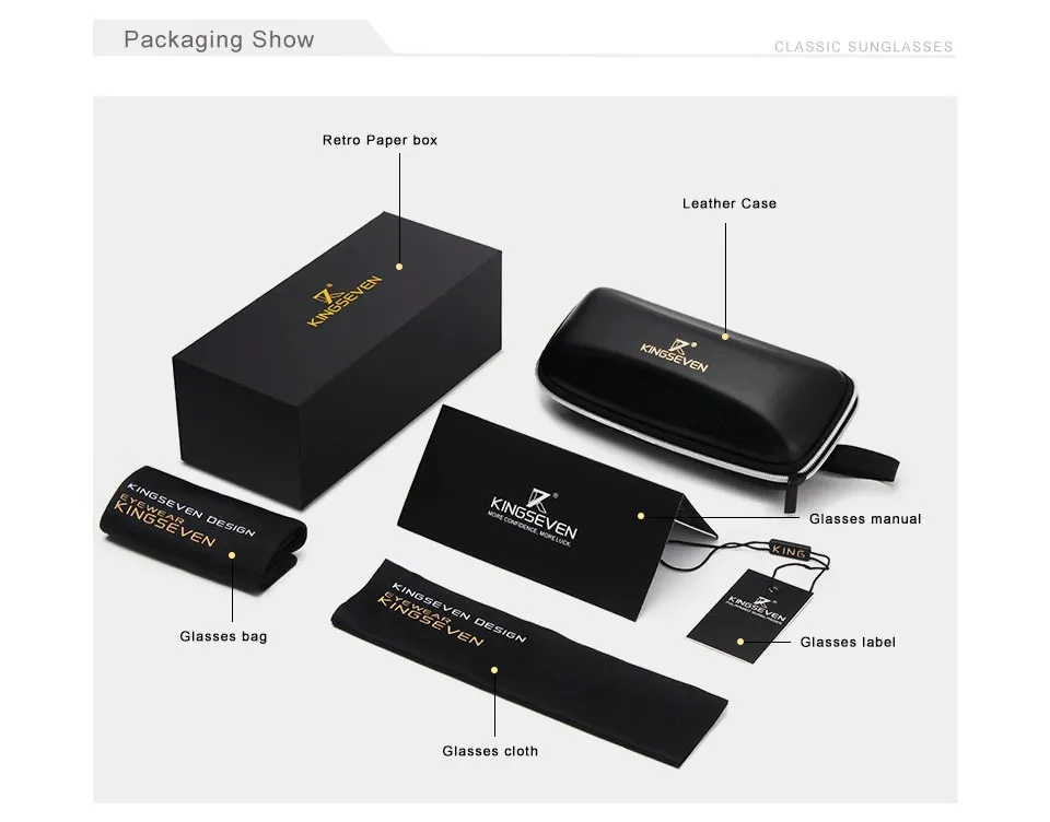 KINGSEVEN Square Polarized Sunglasses - image 4