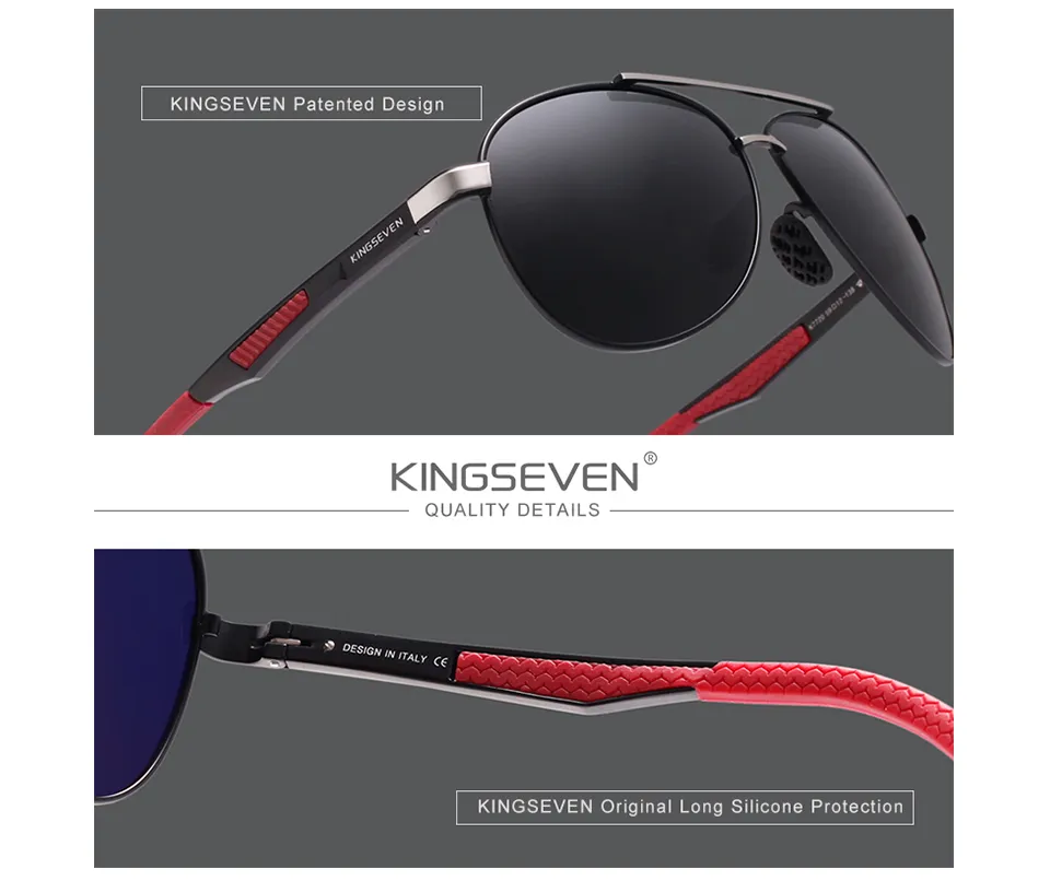 KINGSEVEN Square Polarized Sunglasses - image 5