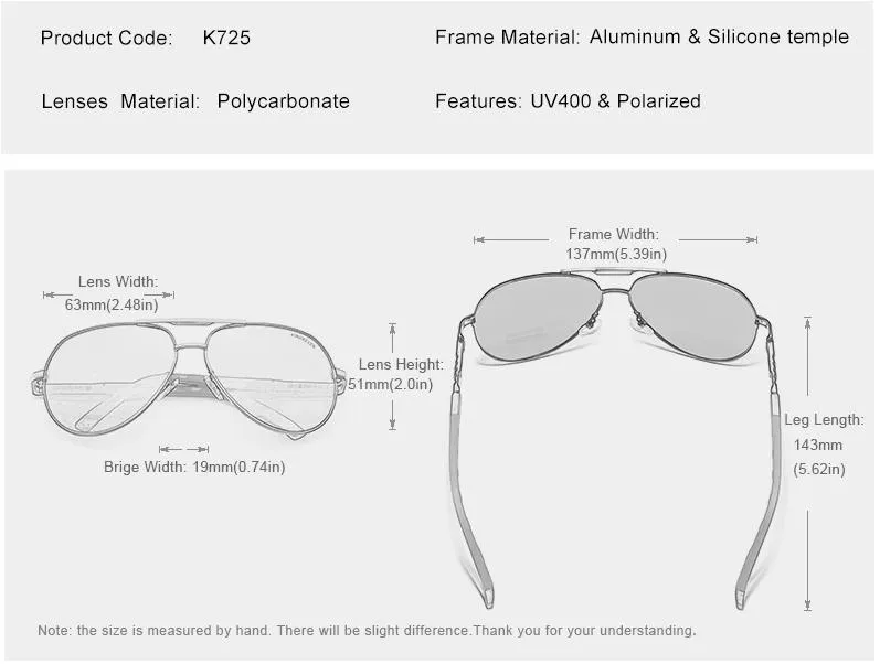 Kingseven N725 Polarized UV400 Sunglasses - image 5