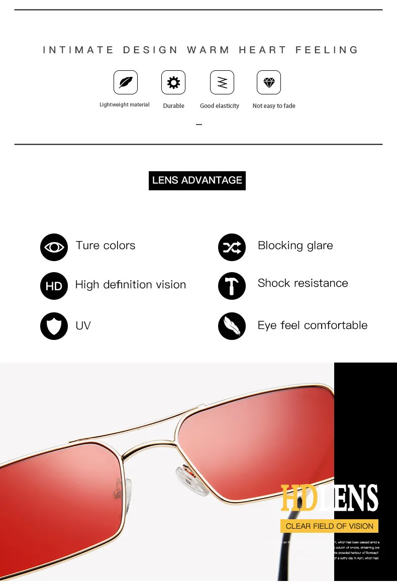Generic 2147 Gold Pink UV400 Sunglasses - image 4