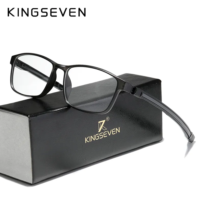 Kingseven N9635 Titanium Frame Reading Eyeglasses Anti Blue