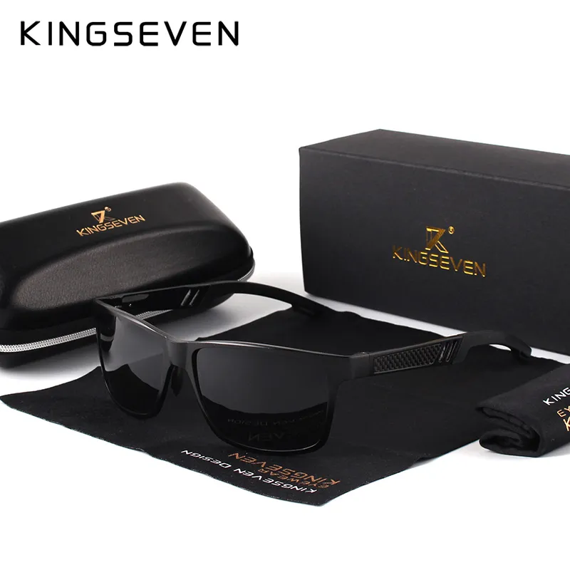 KINGSEVEN N7180 Polarized Rectangle Shades Sunglass