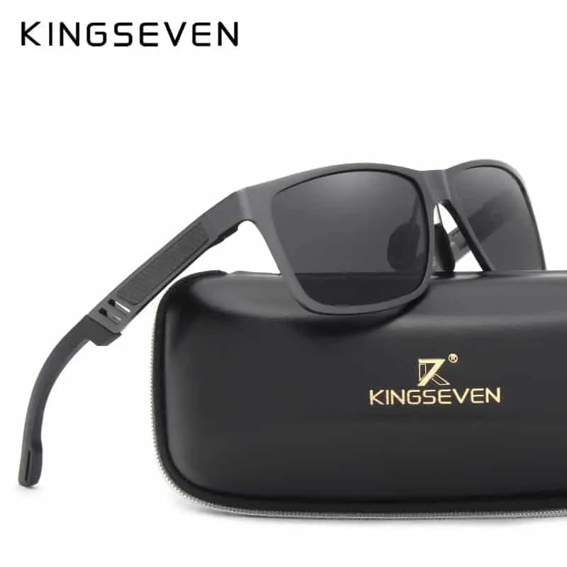 KINGSEVEN Men Polarized Rectangle Shades Sunglasses