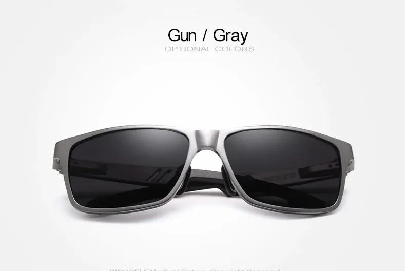 KINGSEVEN Men Polarized Rectangle Shades Sunglasses - image 3