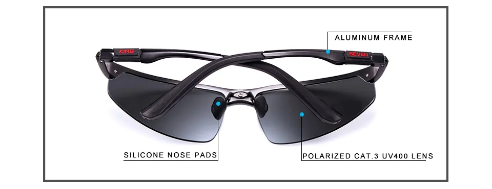 KINGSEVEN Pilot Polarized High-Definition Sunglasses - image 7