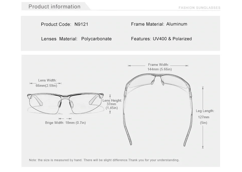 KINGSEVEN Pilot Polarized High-Definition Sunglasses - image 8