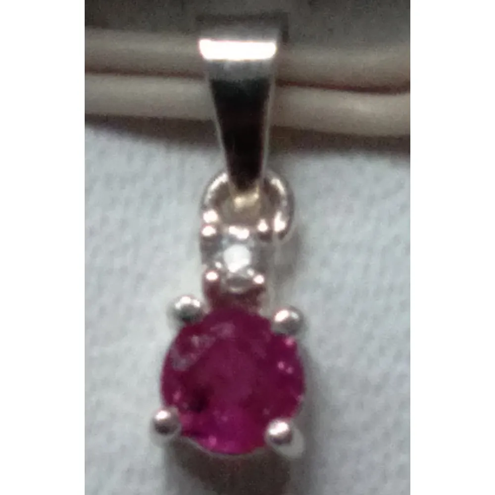 Prestige Ladies Pendant Natural Pink Sapphire Stone - image 3