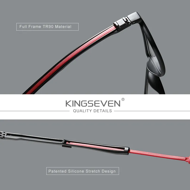 KINGSEVEN N9635 Reading Eyeglasses Unisex Anti Blue & UV400 - image 5