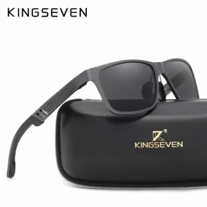 KINGSEVEN Men Polarized Rectangle Shades Sunglasses