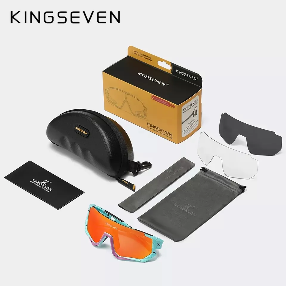 Kingseven Cycling Mountain UV400 Polarized Sport Sunglasses - image 7