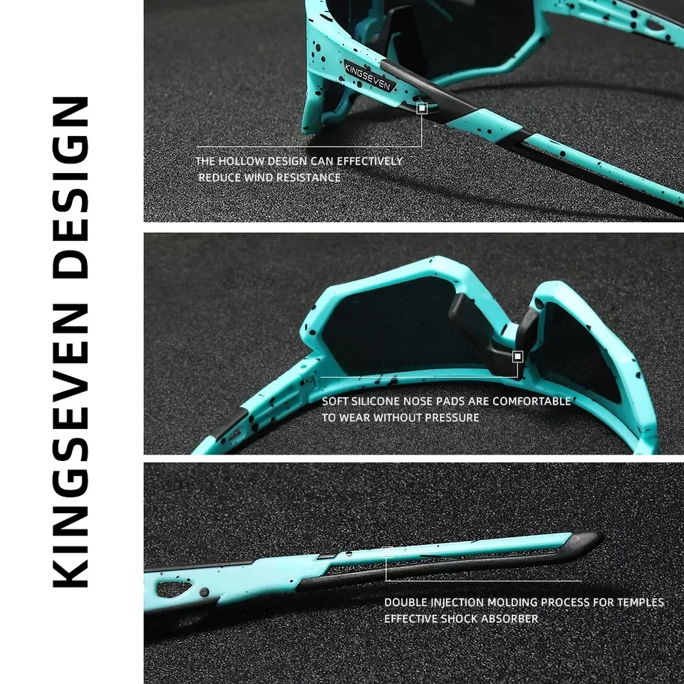 Kingseven Cycling Mountain UV400 Polarized Sport Sunglasses - image 8