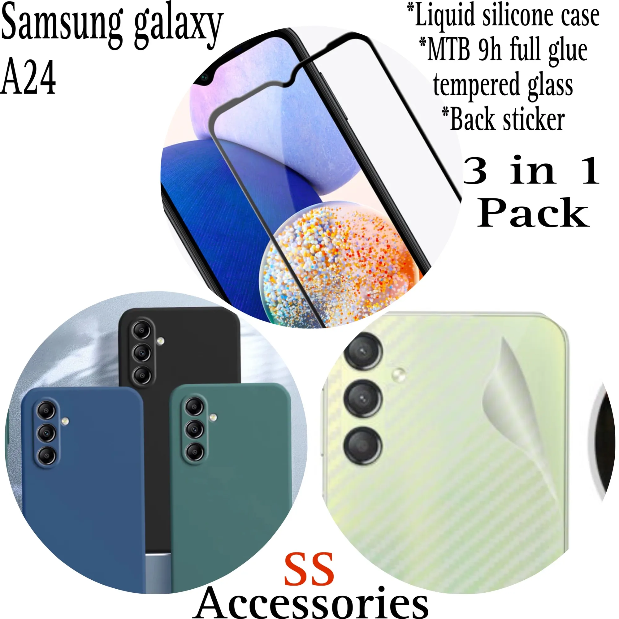 Samsung Galaxy A24 3-in-1 Protection Combo