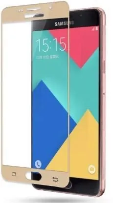 Samsung Galaxy A7 2016 Gold Tempered Glass Screen Protector