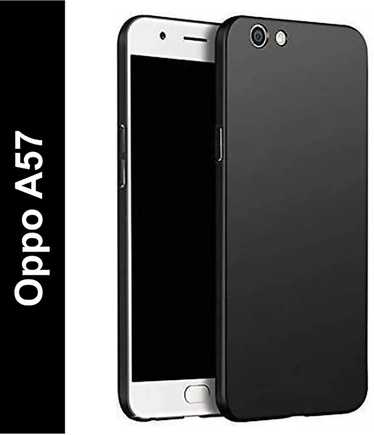 OPPO A57 Slim Soft Silicone Case Black