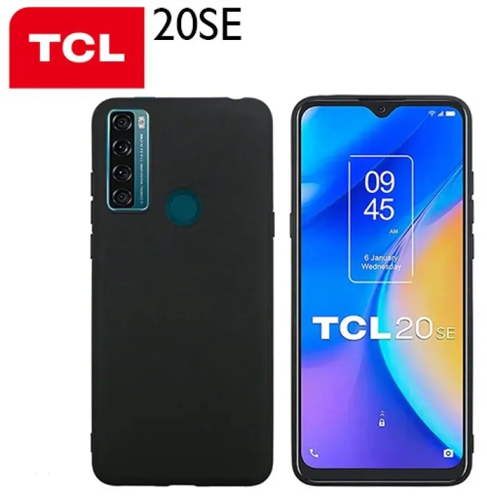 TCL 20se Slim Soft Silicone Case Black