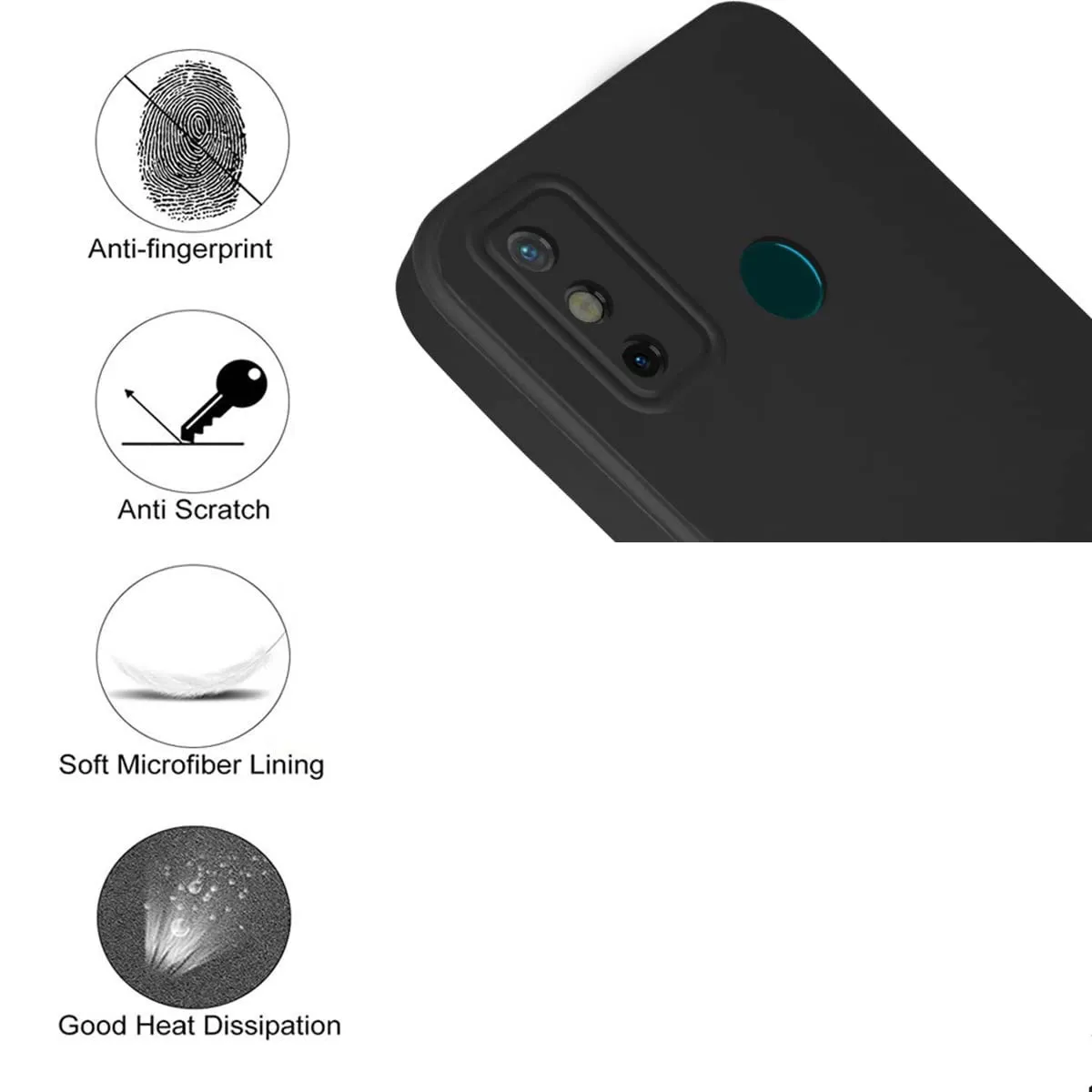 Tecno Spark 6 Go Soft Silicone Matte Case