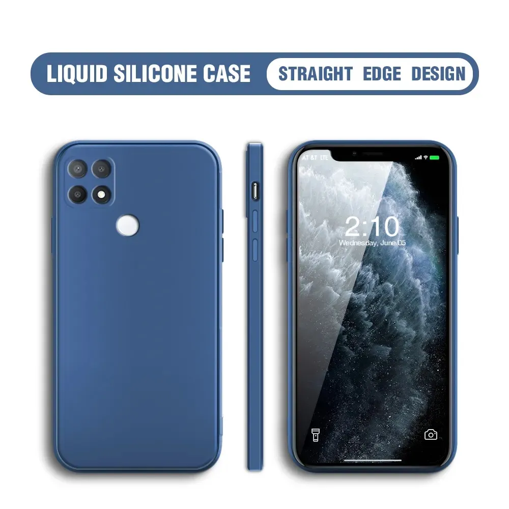 OPPO A15/A15s Liquid Silicone Case Blue