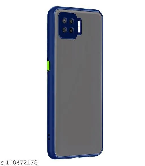 Oppo F17 Shockproof Camera Guard Jingle Back Cover Blue