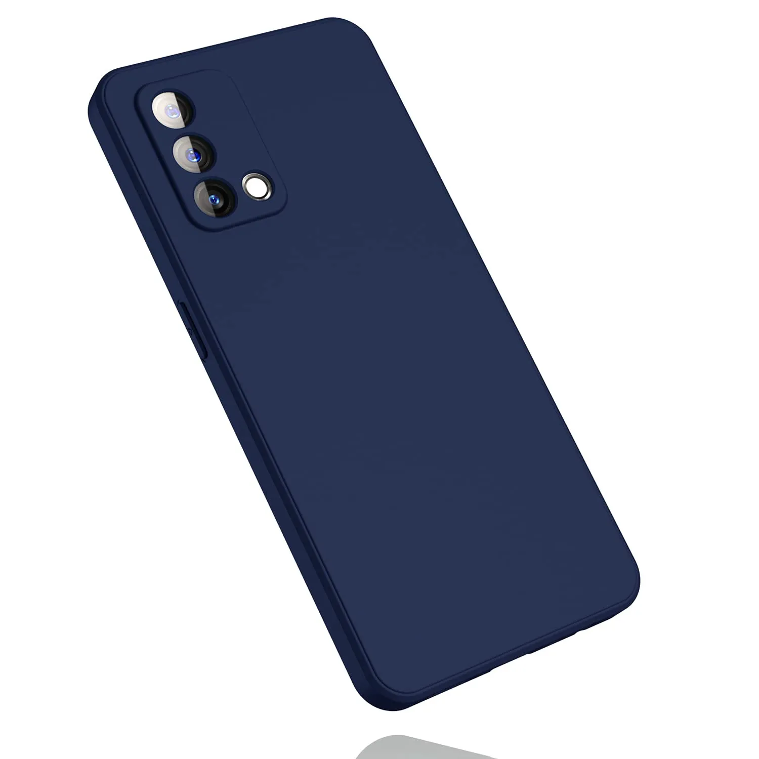 OPPO F19 Soft Matte Liquid Silicone Case - Blue