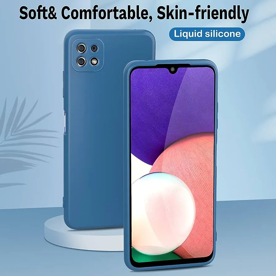 SAMSUNG Galaxy A22 5G/F42 5G Liquid Silicone Case - Blue