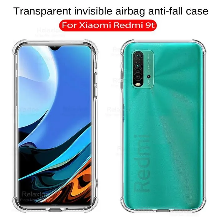 REDMI 9T Shockproof Transparent Back Cover