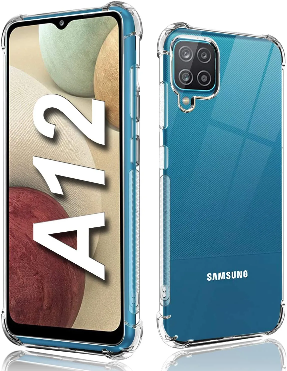 Samsung Galaxy A12 Shockproof Transparent Back Cover