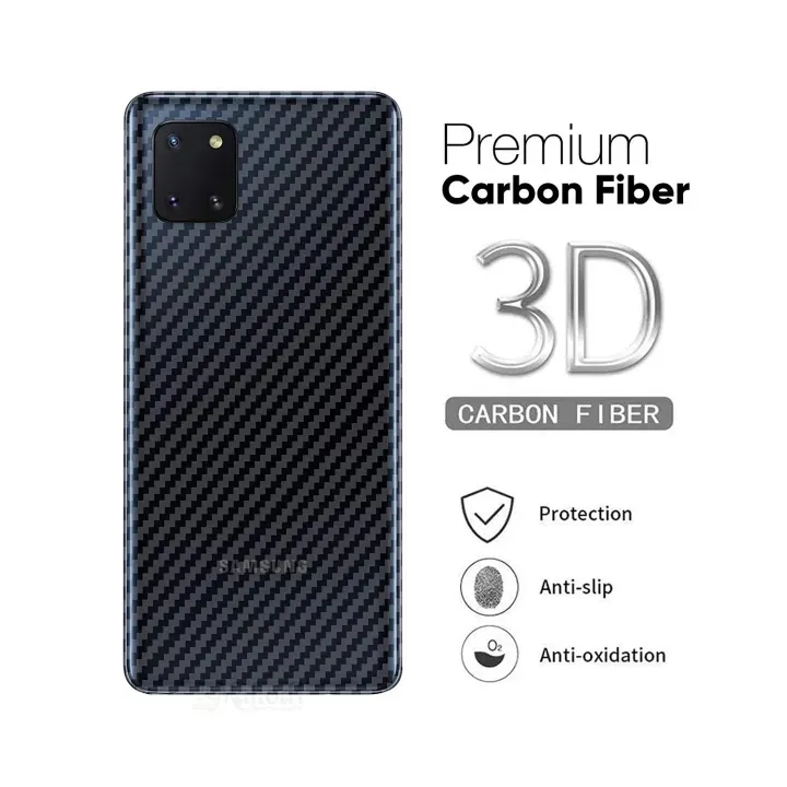 Samsung Galaxy Note 10 lite Clear Carbon Fibre Sticker