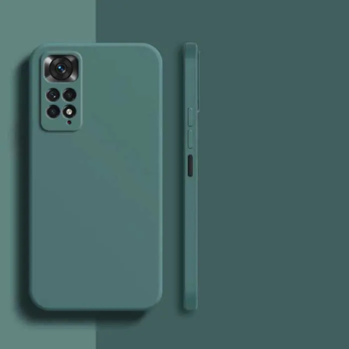 Redmi Note 11 pro Green Soft Matte Liquid Case