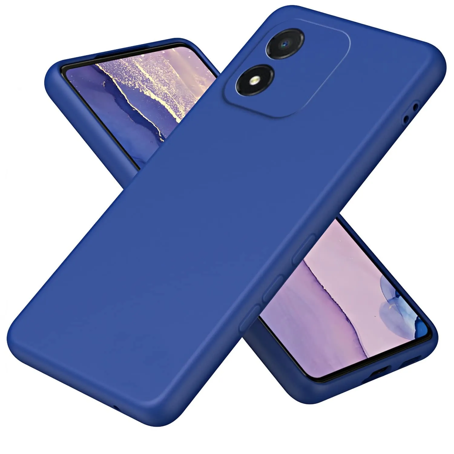 HONOR X5 Blue Soft Silicone Back Cover Case