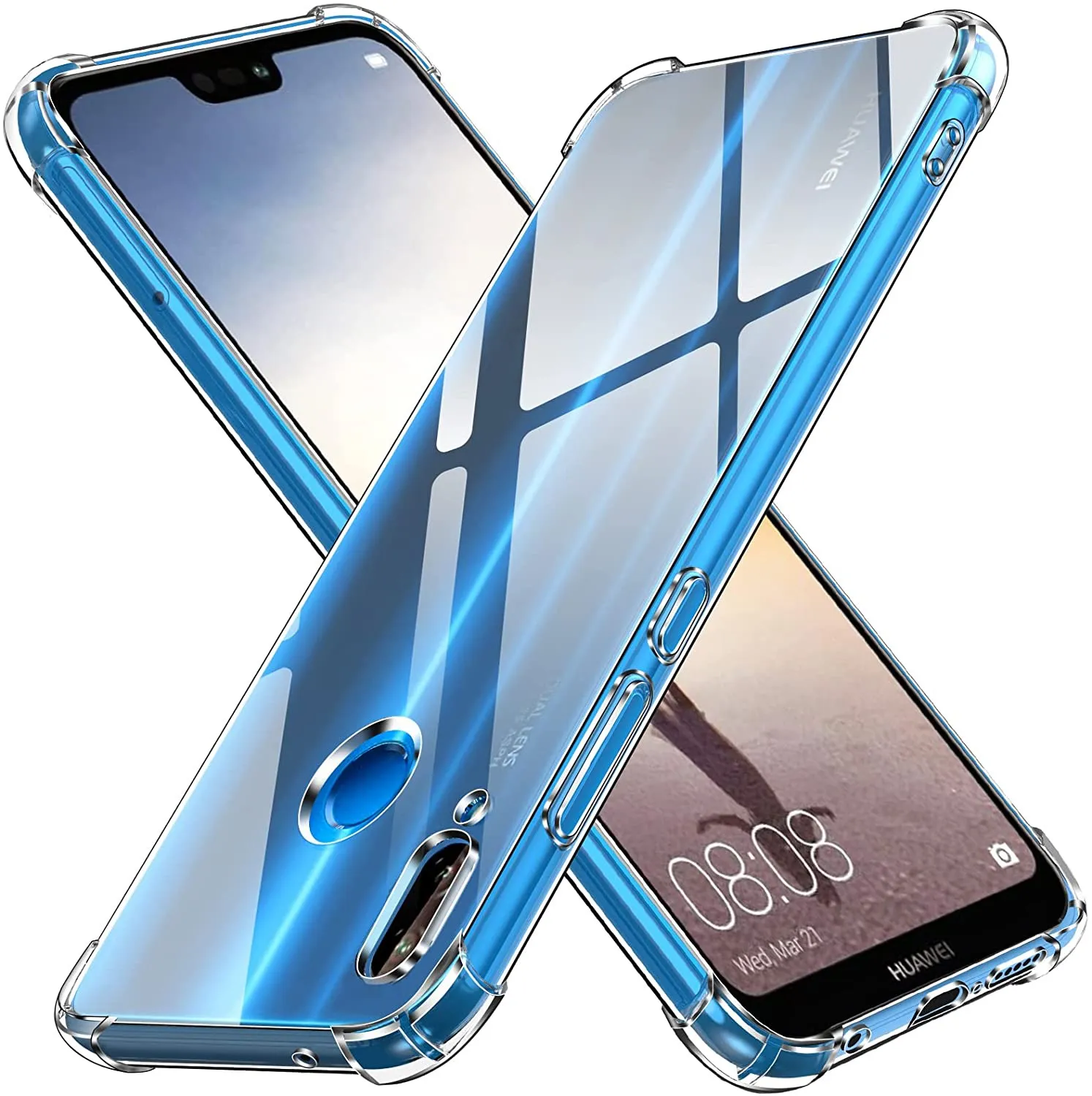 Huawei Nova 3e Clear Shockproof Back Cover