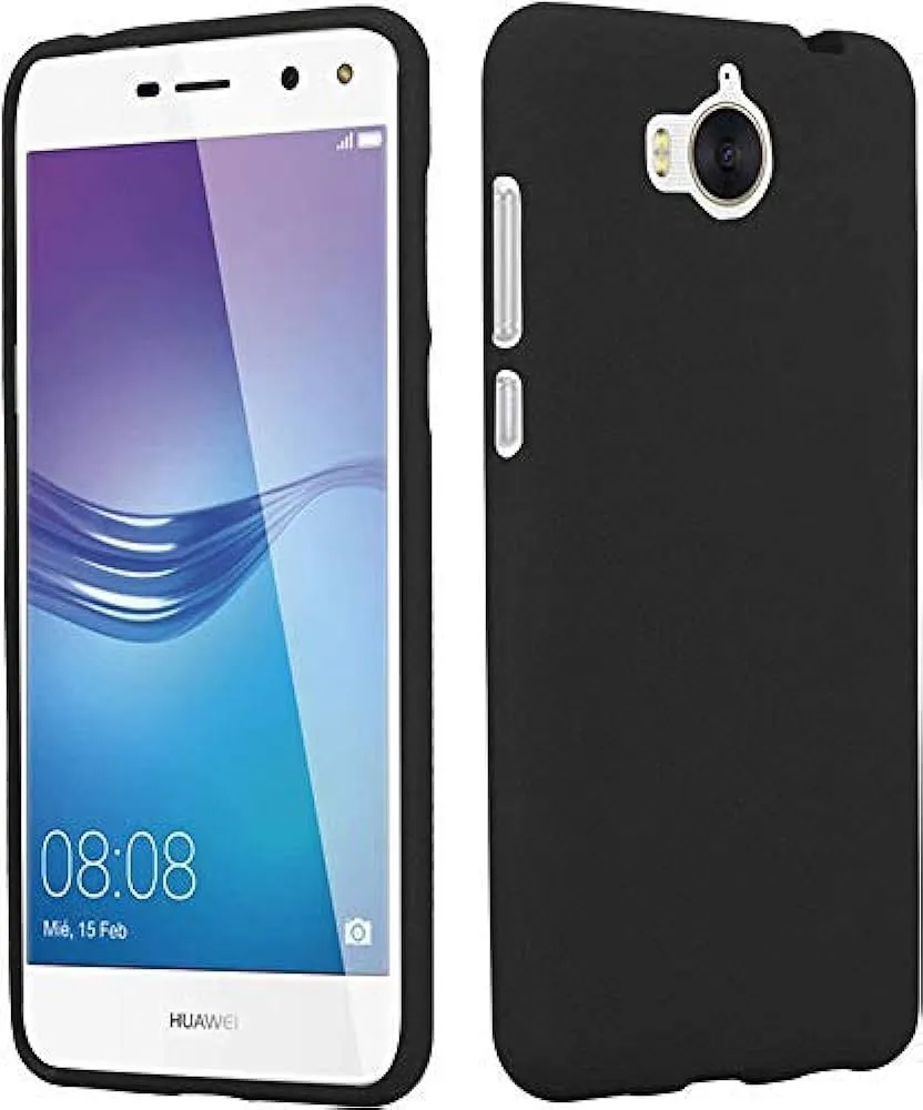 HUAWEI Y5 2017 Soft Matte Rubber Back Cover Black