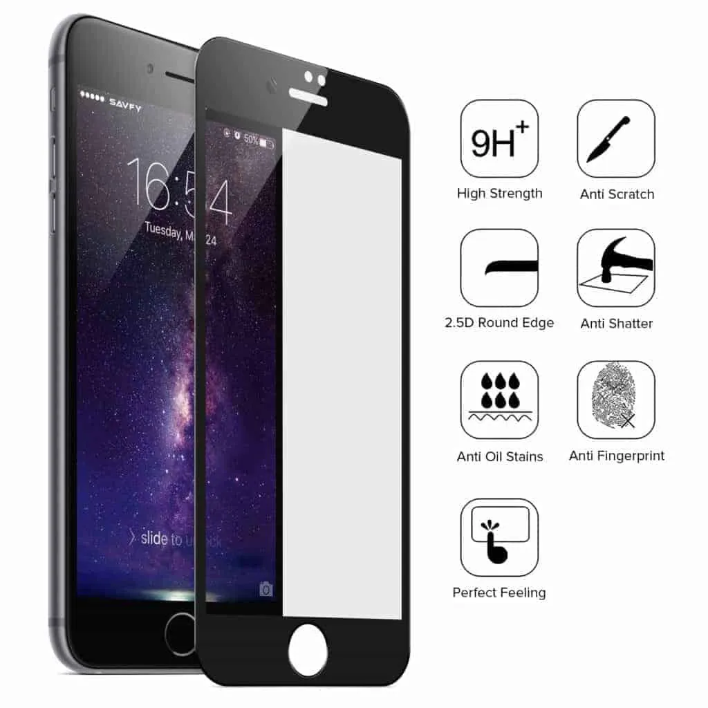 iPhone 6 Plus / 6s Plus Full Glue 9H Tempered Glass