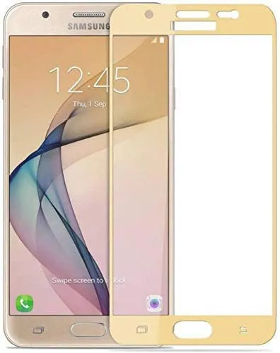 Samsung J7 2015/J7 Core Gold Tempered Glass Protector
