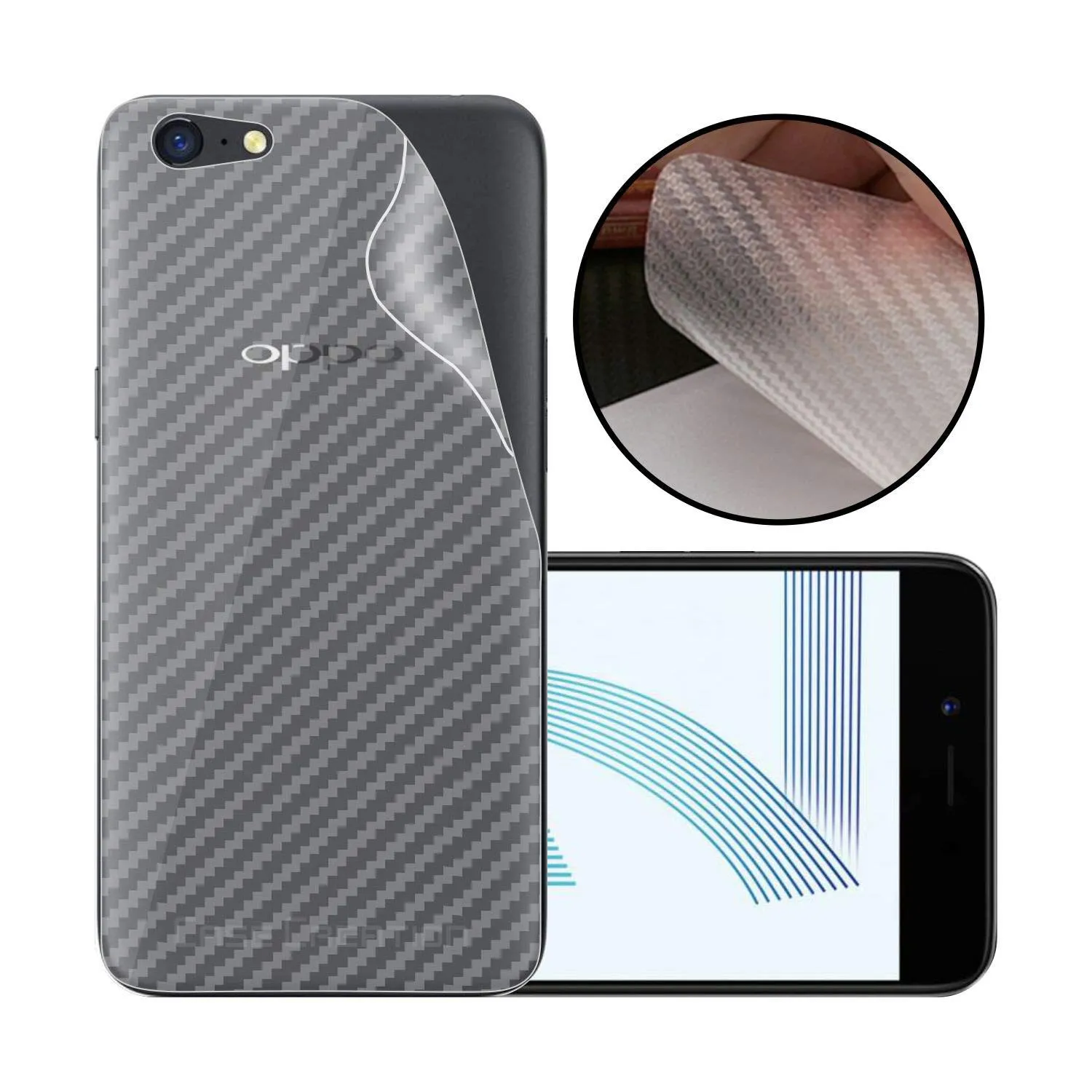 OPPO F1s A37 Carbon Fibre Back Sticker