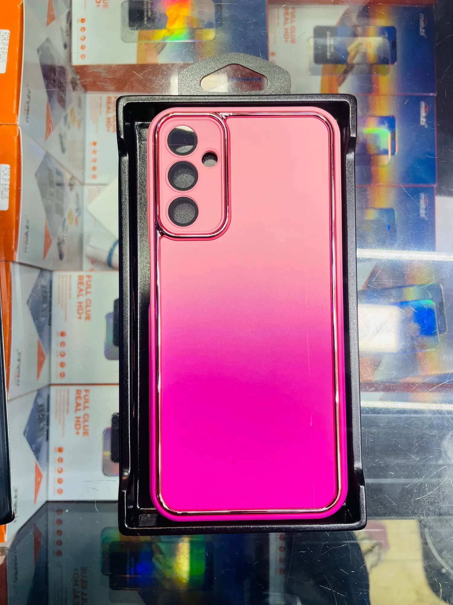 Samsung Galaxy A54 Pink Two-Tone Camera Protection Cover