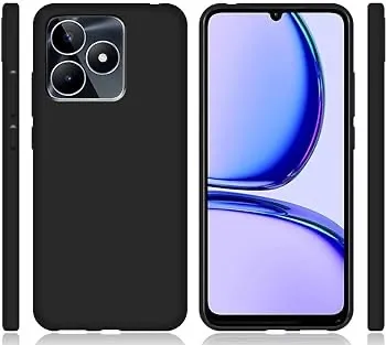 REALME C51/C53 Soft Matte Rubber Black Cover
