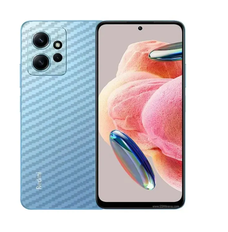 Redmi Note 12 4G Carbon Fiber Back Sticker Clear