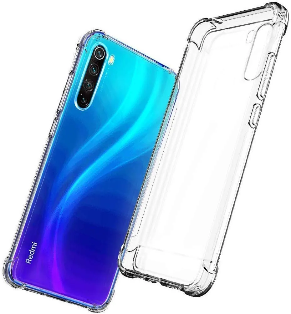 Redmi Note 8 Clear Shockproof Transparent Back Cover