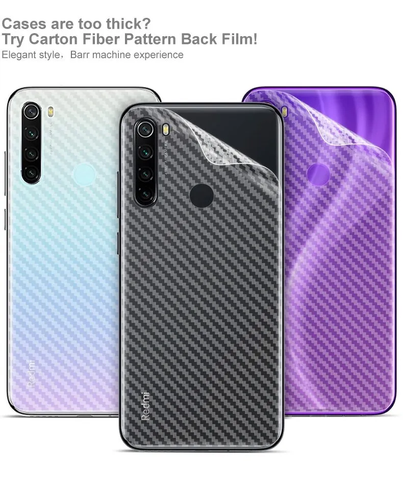 Redmi Note 8 / 8A / Pro Carbon Fiber Back Sticker