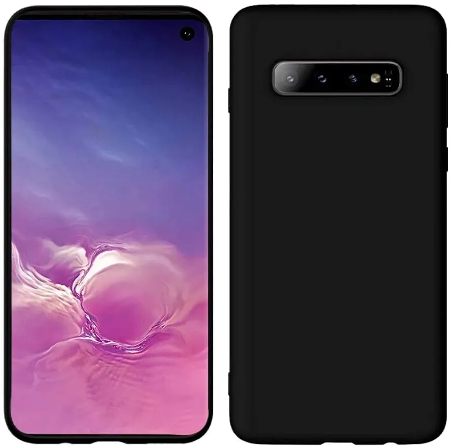 SAMSUNG GALAXY S10 Soft Matte Liquid Silicone Case Black