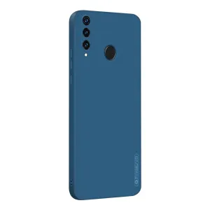 Huawei Y6p Soft Matte Liquid Silicone Case - Blue