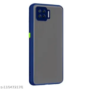 Oppo F17 Shockproof Camera Guard Jingle Back Cover Blue