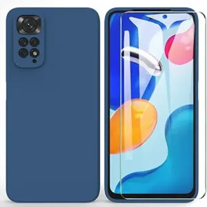 Redmi Note 11 Pro Blue Soft Matte Liquid Case