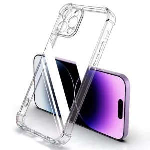 iPhone 15 Pro Shockproof Transparent Back Case